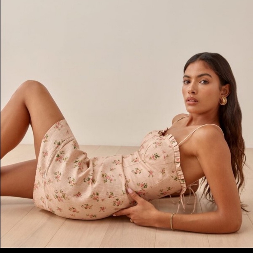 Reformation  Andie Floral Mini Dress